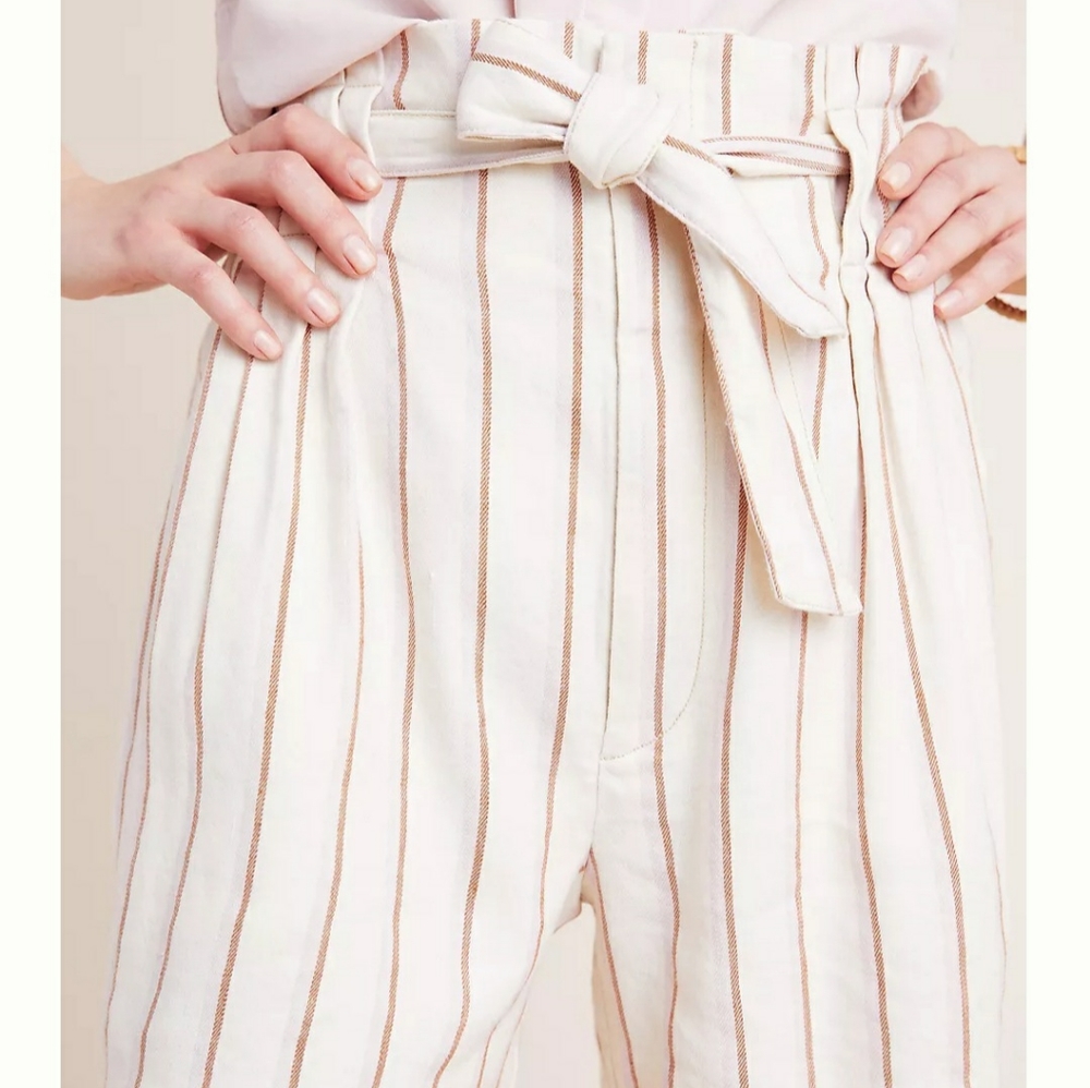 Edisto paper bag waisted shorts by anthropologie size 4